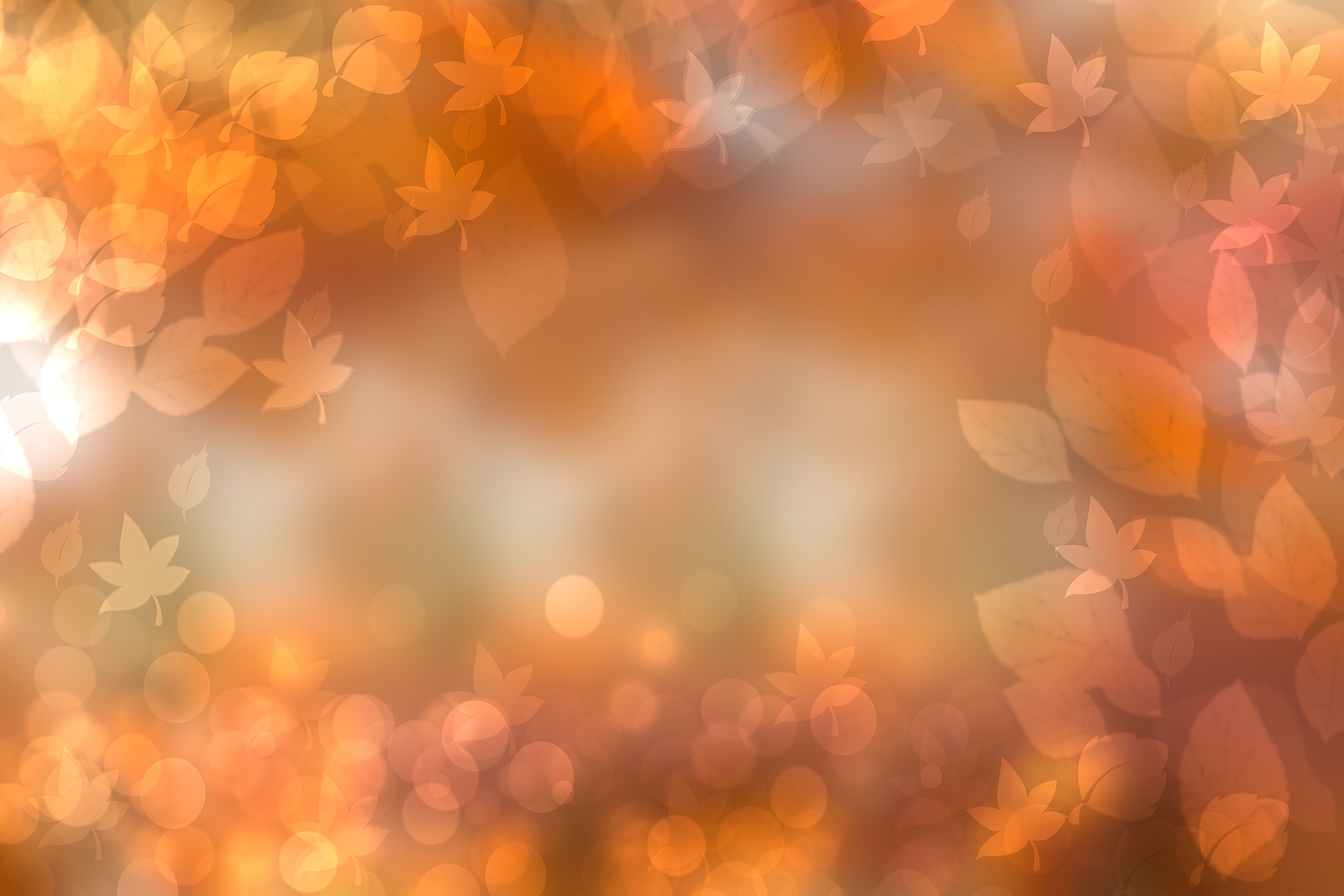 Abstract Autumn Gradient Gold Orange Bright Green Of Fall Colors